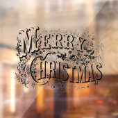 ヴィンテージビクトリアンエラメリークリスマス ウィンドウサイン (シート2)