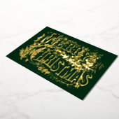 ヴィンテージビクトリアンエラメリークリスマス 箔シーズンカード