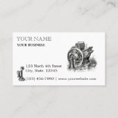 ヴィンテージビクトリアンエラ縁どスパンクテンプレート 名刺 (裏面)