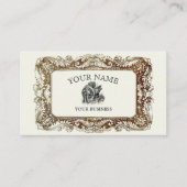 ヴィンテージビクトリアンエラ縁どスパンクテンプレート 名刺 (正面)