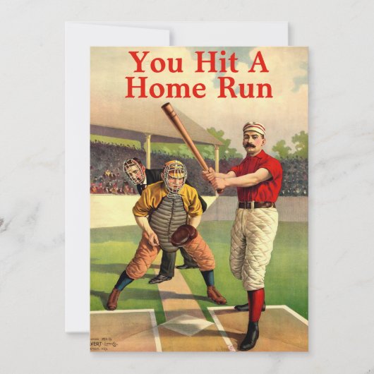 ヴィンテージビクトリアンエラ野球サンキューカード サンキューカード (正面)