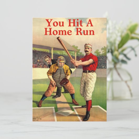 ヴィンテージビクトリアンエラ野球サンキューカード サンキューカード (スタンド正面)