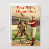 ヴィンテージビクトリアンエラ野球サンキューカード サンキューカード (正面/裏面)