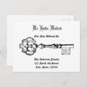 ヴィンテージビクトリアンエラ鍵ニューホーム 案内ポストカード (正面/裏面)