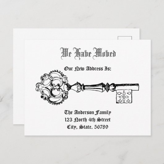 ヴィンテージビクトリアンエラ鍵ニューホーム 案内ポストカード (正面/裏面)