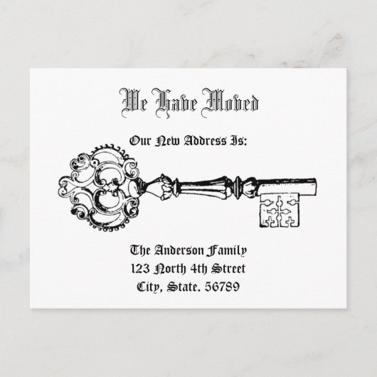 ヴィンテージビクトリアンエラ鍵ニューホーム 案内ポストカード (正面)