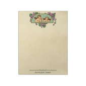 ヴィンテージビクトリアンエンジェルアート |カスタムヴィンテージ紙 ノートパッド (回転)