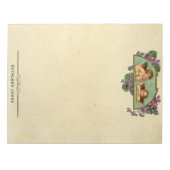 ヴィンテージビクトリアンエンジェルアート |カスタムヴィンテージ紙 ノートパッド (正面)