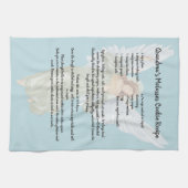 ヴィンテージビクトリアンエンジェルキープサケレシピ キッチンタオル (横)