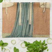 ヴィンテージビクトリアンエンジェルバイウィリアム・モリス キッチンタオル (折り畳み)