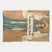 ヴィンテージビクトリアンエンジェルバイウィリアム・モリス キッチンタオル (横)