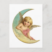 ヴィンテージビクトリアンエンジェルムーンガール ポストカード (正面)