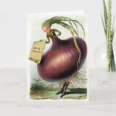 ヴィンテージビクトリアンオニオンクリスマスカード シーズンカード (正面)