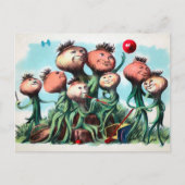 ヴィンテージビクトリアンオニオンファミリー葉書 ポストカード (正面)