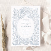 ヴィンテージビクトリアンオーナメントフレ結婚ーム 招待状