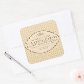 ヴィンテージビクトリアンオールドファッションキャンドル製品ラベル スクエアシール (封筒)