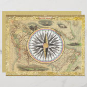 ヴィンテージビクトリアンオールドマップコンパススクラップブック作り (正面/裏面)