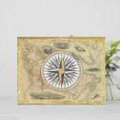 ヴィンテージビクトリアンオールドマップコンパススクラップブック作り (スタンド正面)