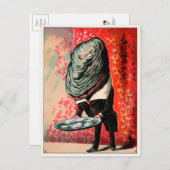 ヴィンテージビクトリアンカキ用葉書 ポストカード (正面/裏面)