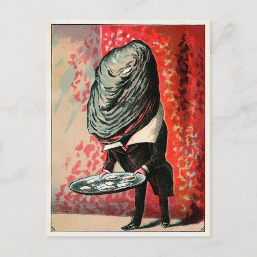 ヴィンテージビクトリアンカキ用葉書 ポストカード (正面)