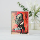 ヴィンテージビクトリアンカキ用葉書 ポストカード (スタンド正面)