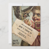 ヴィンテージビクトリアンカスタマイズ可能な不気味なパーティー 招待状 (正面)