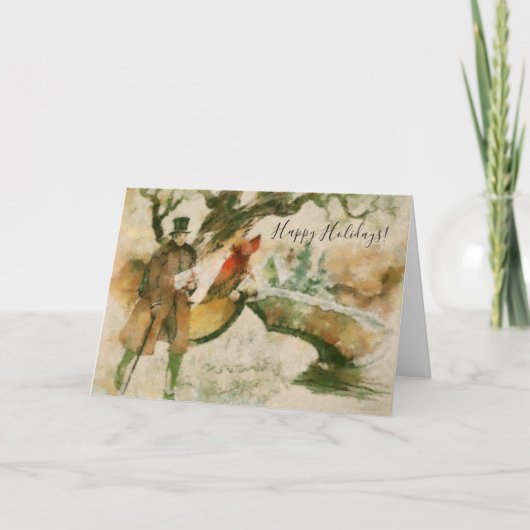 ヴィンテージビクトリアンカロラーズ風景 シーズンカード (正面)