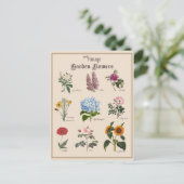 ヴィンテージビクトリアンガーデンフラワーフローラ ポストカード (スタンド正面)