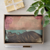 ヴィンテージビクトリアンガールレイブン&レッドキャベツバラ 薄葉紙 (ギフト)