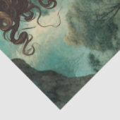 ヴィンテージビクトリアンガールレイブン&レッドキャベツバラ 薄葉紙 (詳細)