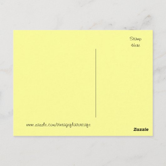 ヴィンテージビクトリアンガール石けん広告はがき ポストカード (裏面)