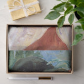 ヴィンテージビクトリアンガール絵を描プリント 薄葉紙 (ギフト)