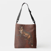 ヴィンテージビクトリアンキツネ クロスボディバッグ (裏面)