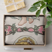 ヴィンテージビクトリアンキューピッド・エンジェル・バレンタイン・デー 薄葉紙 (ギフト)