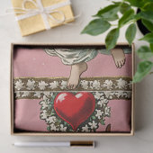 ヴィンテージビクトリアンキューピッド・エンジェル・バレンタイン・デー 薄葉紙 (ギフト)