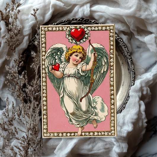 ヴィンテージビクトリアンキューピッド・エンジェル・バレンタイン・デー 薄葉紙