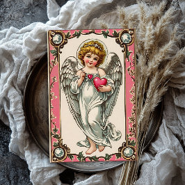 ヴィンテージビクトリアンキューピッド・エンジェル・バレンタイン・デー 薄葉紙