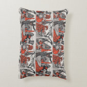 ヴィンテージビクトリアンクすてきリスマスガーブアンティーク アクセントクッション (裏面(縦))