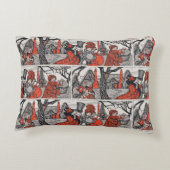 ヴィンテージビクトリアンクすてきリスマスガーブアンティーク アクセントクッション (裏面)