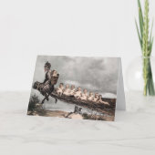 ヴィンテージビクトリアンクランパスクリスマスカード シーズンカード (正面)