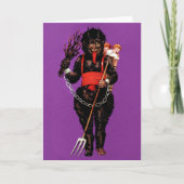 ヴィンテージビクトリアンクランパスクリスマスカード シーズンカード (正面)