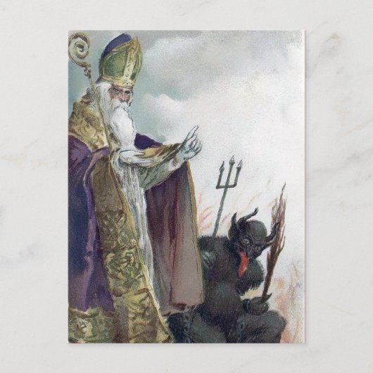 ヴィンテージビクトリアンクランパスハガキ ポストカード (正面)