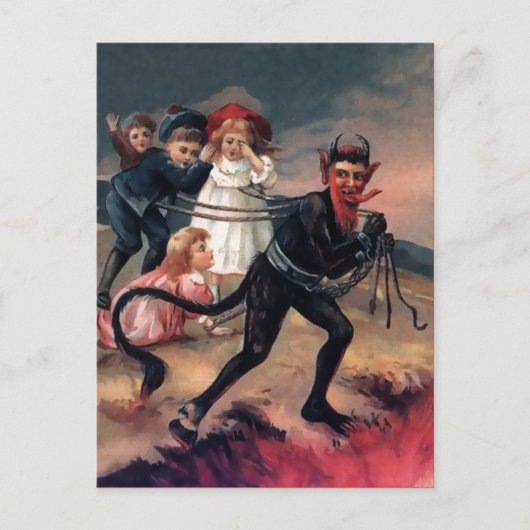 ヴィンテージビクトリアンクランパスハガキ ポストカード (正面)