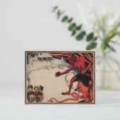 ヴィンテージビクトリアンクランパスハガキ ポストカード (スタンド正面)