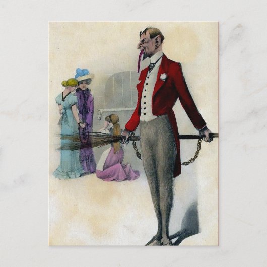 ヴィンテージビクトリアンクランパスハガキ ポストカード (正面)