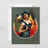 ヴィンテージビクトリアンクランパスハガキ ポストカード (正面/裏面)