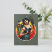 ヴィンテージビクトリアンクランパスハガキ ポストカード (スタンド正面)