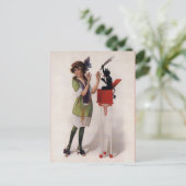 ヴィンテージビクトリアンクランパスハガキ ポストカード (スタンド正面)