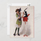 ヴィンテージビクトリアンクランパスハガキ ポストカード (正面/裏面)