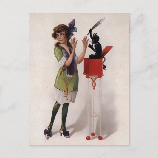 ヴィンテージビクトリアンクランパスハガキ ポストカード (正面)